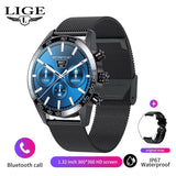 LIGE Watch 360 AMOLED HD Screen For Men Smart Bluetooth Calling