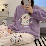 Polar Breeslie™  Winter Warm Flannel Women Pajamas Set