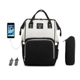 Large Size Diaper Backpack Waterproof Maternity Bag with USB Interface