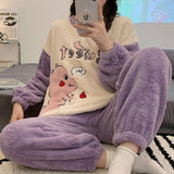 Polar Breeslie™  Winter Warm Flannel Women Pajamas Set