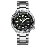 ADDIESDIVE Automatic Mechanical Watch Male American Stainless Steel Scratch Proof Waterproof