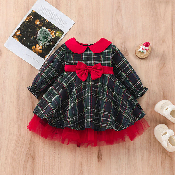 Christmas Dress for Girls 1-7 Years