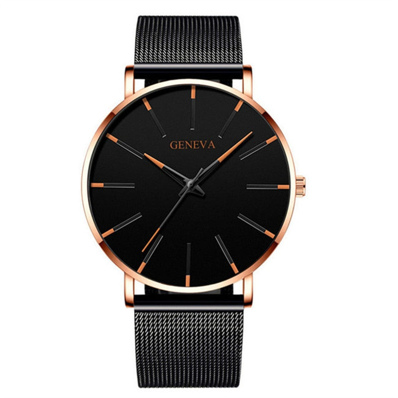 Minimalist Men's Fashion Ultra Thin Quartz Watches