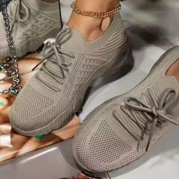 Women Sneakers Mesh Breathable Casual Flats