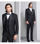 3-Piece Slim-Fit Tuxedo Suit