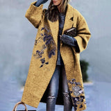 Autumn Winter Long Sleeve Female Long Jacket