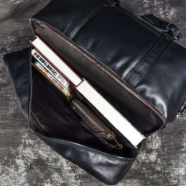 Men's Real-leather Traveling Bag Top Layer Leather Crossbody Multifunctional