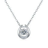 Ladies' Fashion Smart Guardian Moissanite Pendant