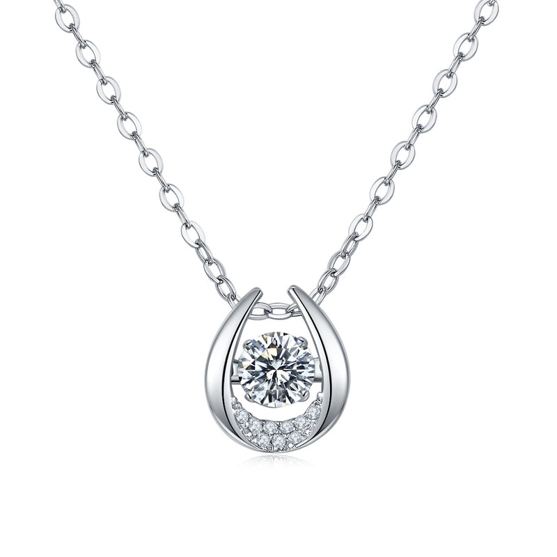 Ladies' Fashion Smart Guardian Moissanite Pendant