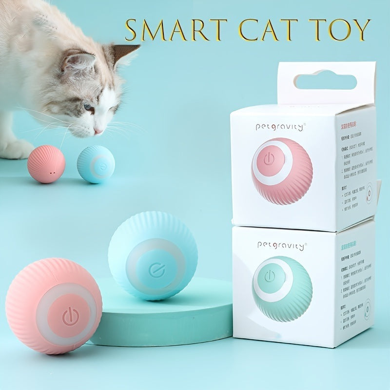 Smart Pet Toys For Dog & Cat; Automatic Rolling Ball Electric Cat Toys