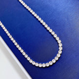 High Carbon Diamond Full Diamond Necklace Row Diamond Chain