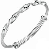 Men's And Women's Stylist Personalized Twist Sterling Silver Bracelets