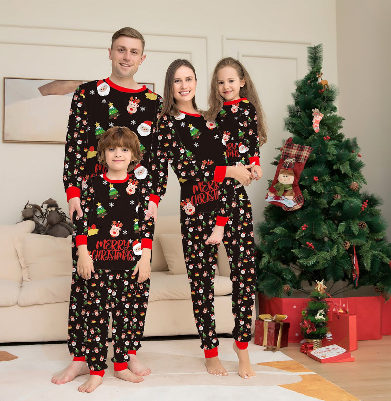 Family Christmas Matching Pajamas Sleepwear Set Christmas