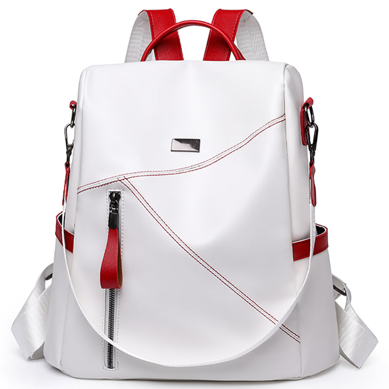 Luxury Women Travel Black Red White Backpack