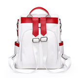 Luxury Women Travel Black Red White Backpack