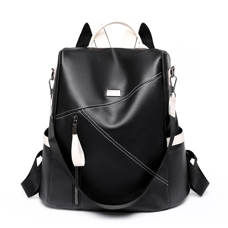 Luxury Women Travel Black Red White Backpack