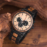 Custom Chrono Wood Watch