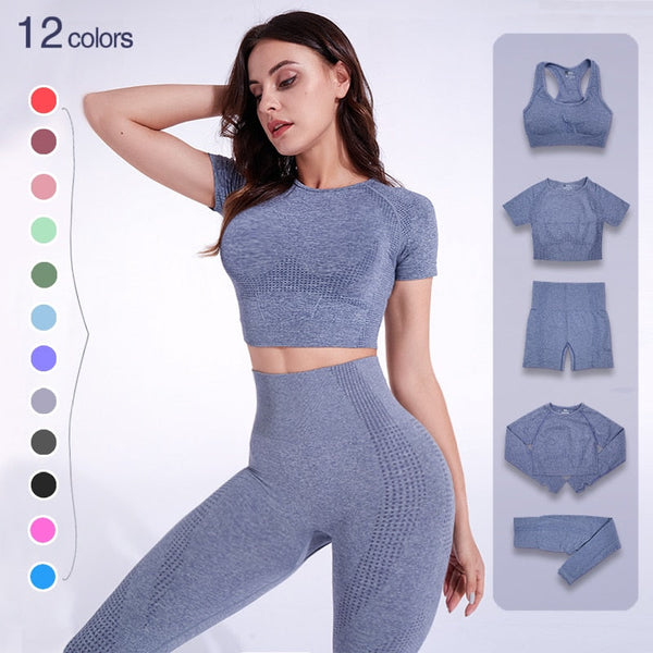 2/3/5PCS Seamless Women Yoga Set